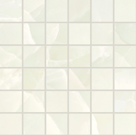 16769841697356-emilceramicabodenteledimarmoonyx30x3030x30teledimarmoonyxmosaico5x5onyxivorysilktech